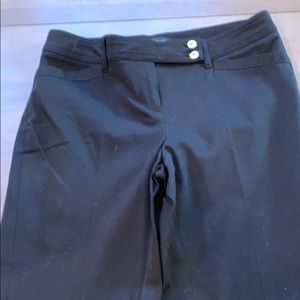 White House Black Market Black Stretch Slacks